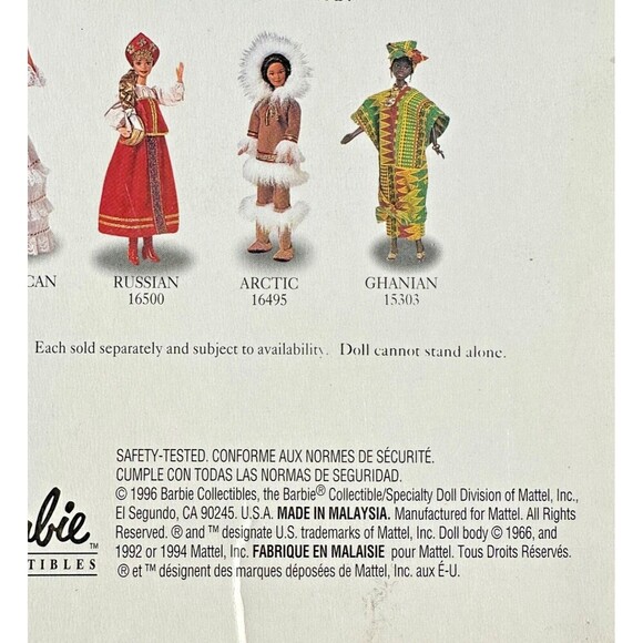 1996 Arctic Barbie Dolls of the World Collector Edition NRFB #16495 - Picture 3 of 3